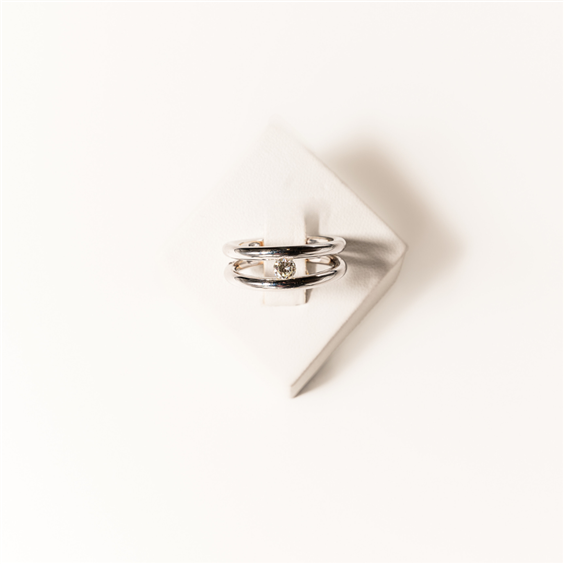 Anello Monaldi Gioielli Donna in Oro bianco Diamante 0.30 Ct MG13 - MG13